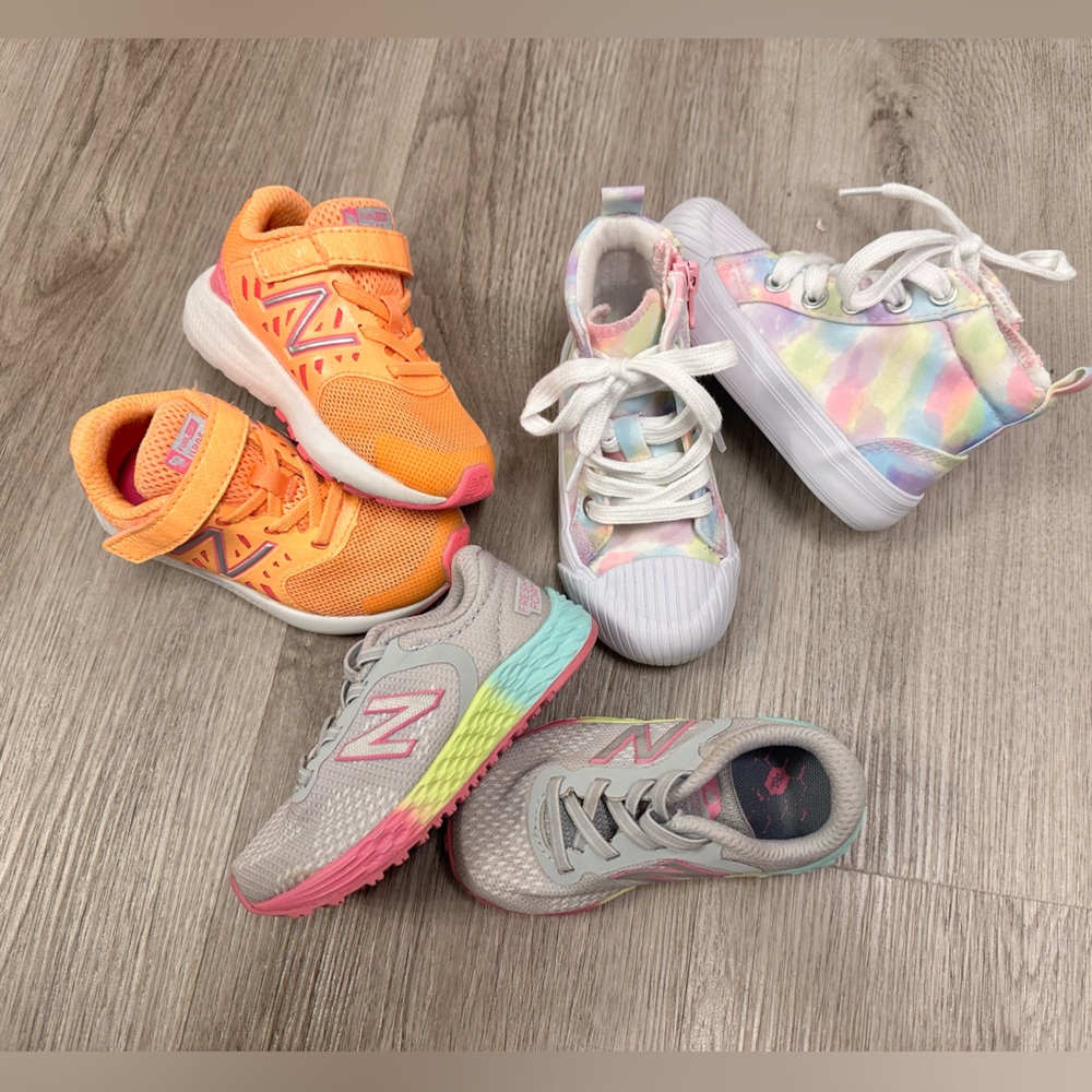 New Balance and Cat & Jack Toddler Girl Size 6 Shoe Bundle